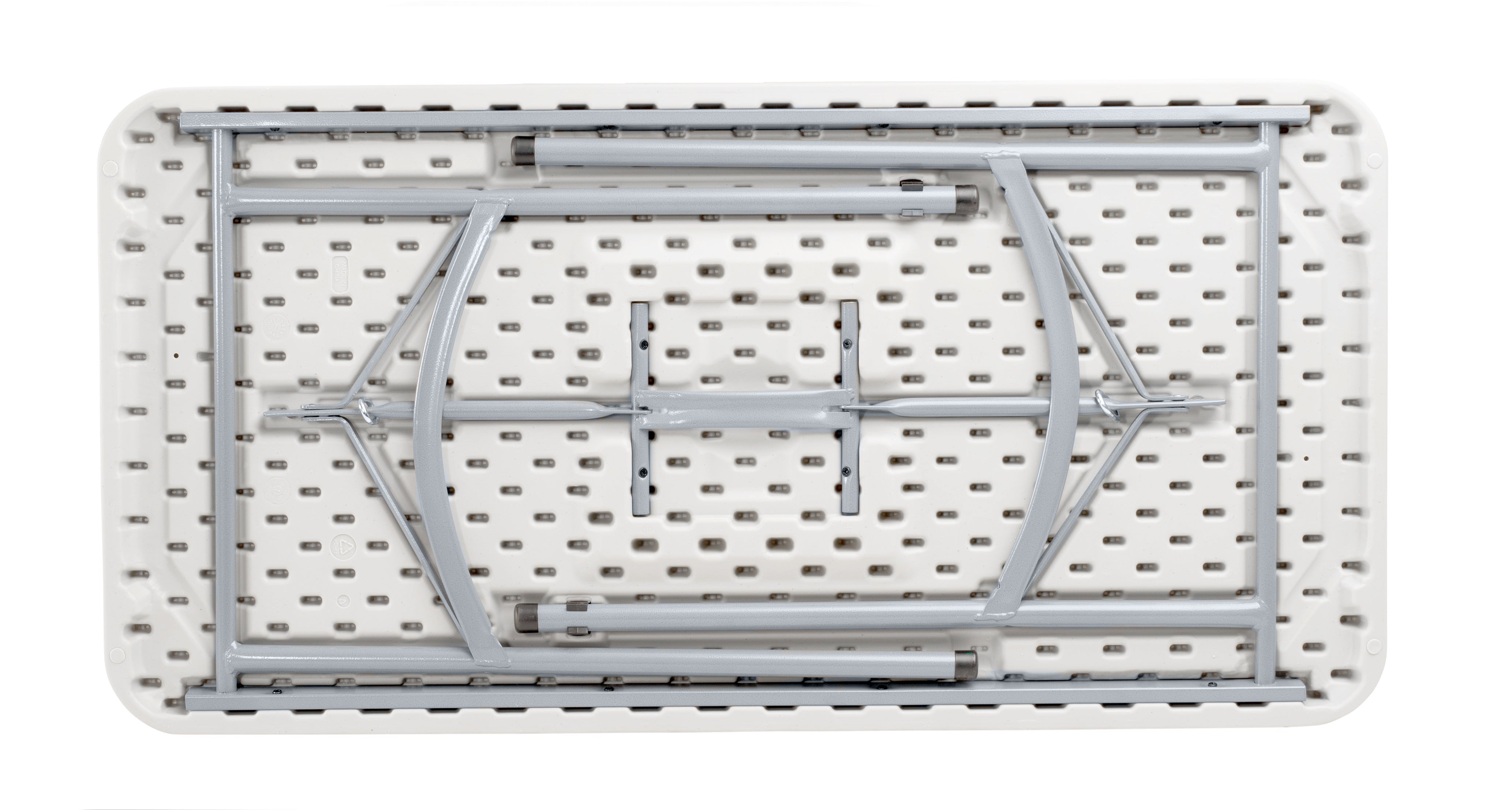 NPS® 24" x 48" Heavy Duty Folding Table, Surface Color: Speckled Grey, Frame Color: Grey