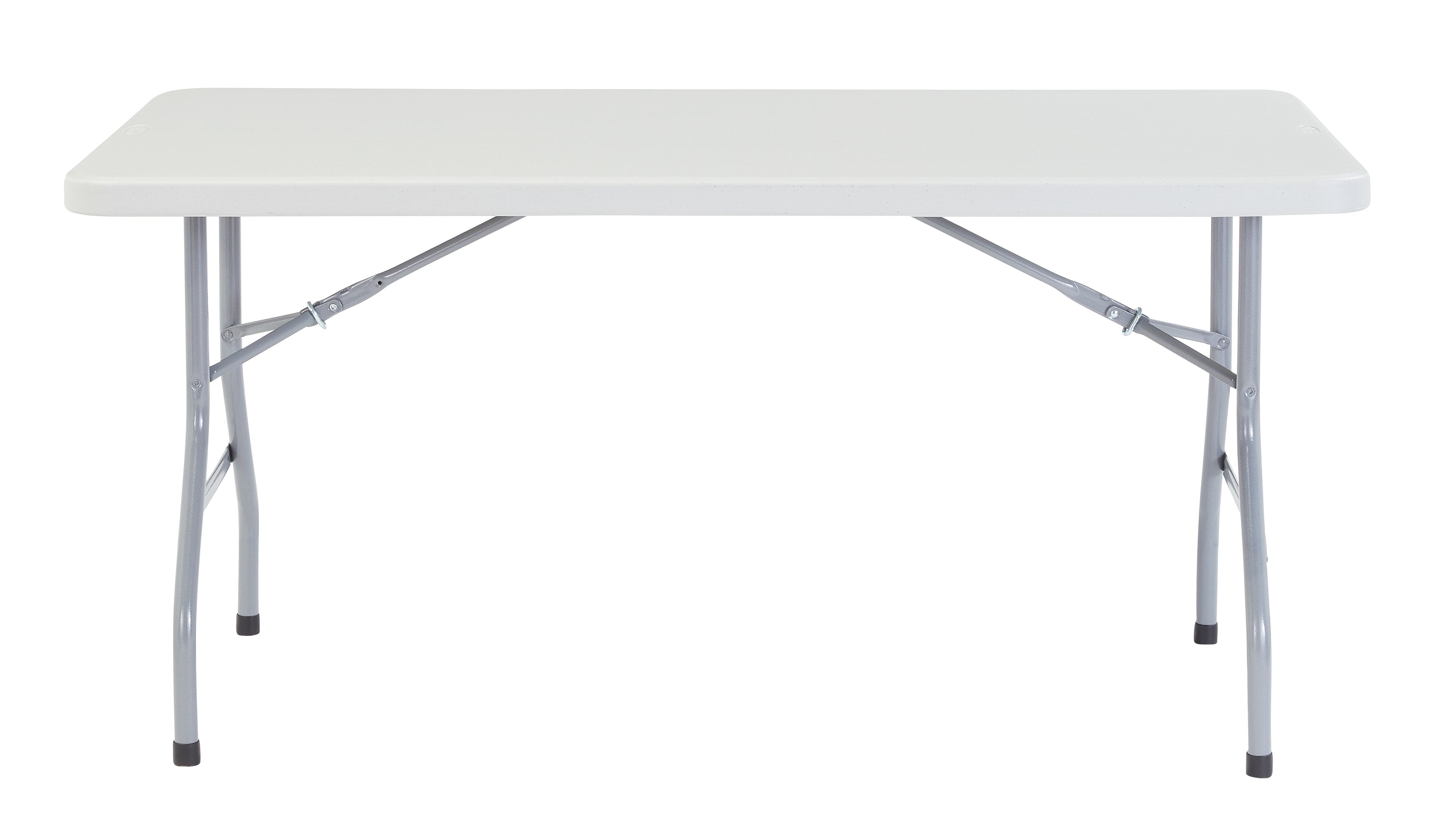 NPS® 30" x 60" Heavy Duty Folding Table, Surface Color: Speckled Gray, Frame Color: Grey