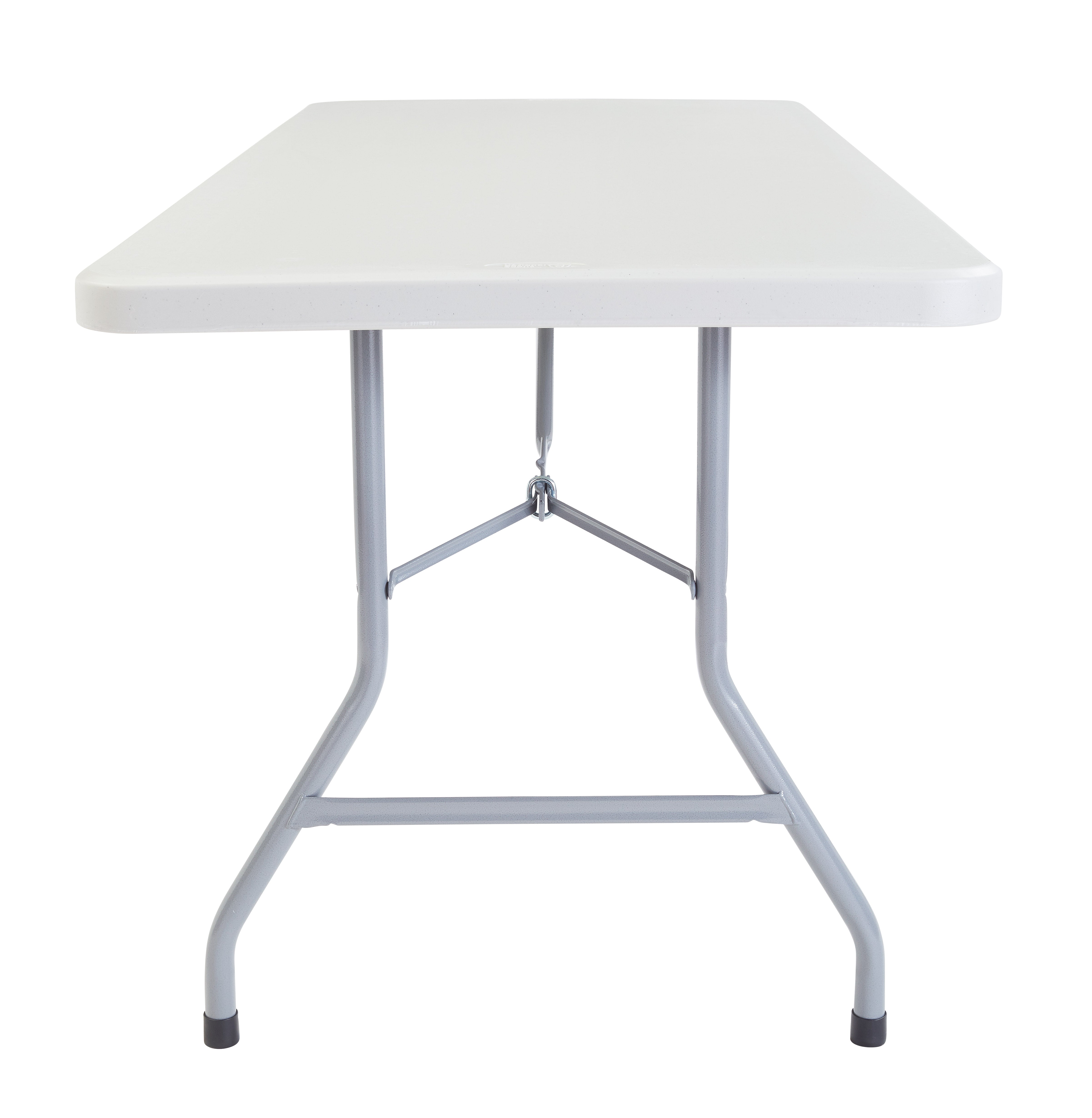 NPS® 30" x 72" Heavy Duty Folding Table, Surface Color: Speckled Gray, Frame Color: Grey