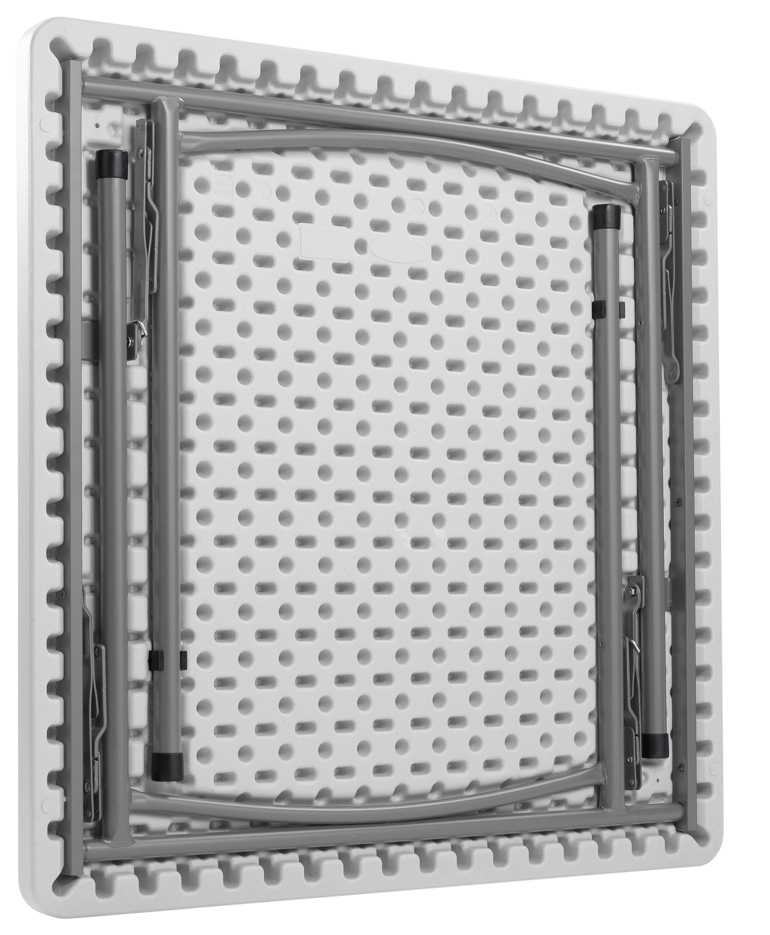 NPS® 36" x 36" Heavy Duty Folding Table, Surface Color: Speckled Grey, Frame Color: Grey