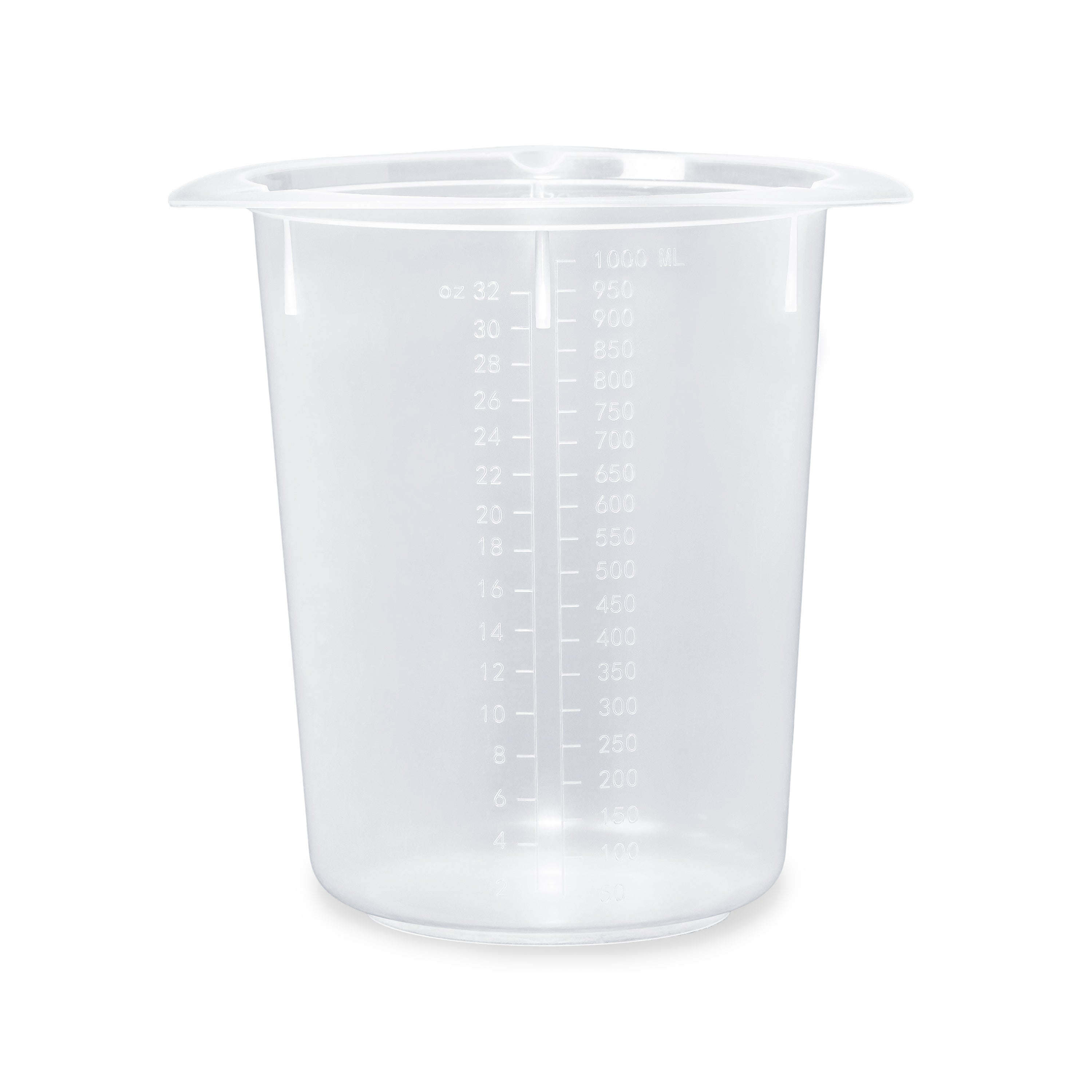 United Scientific® Tri-Corner Beakers, Polypropylene PP, 1000 mL, comes with 100