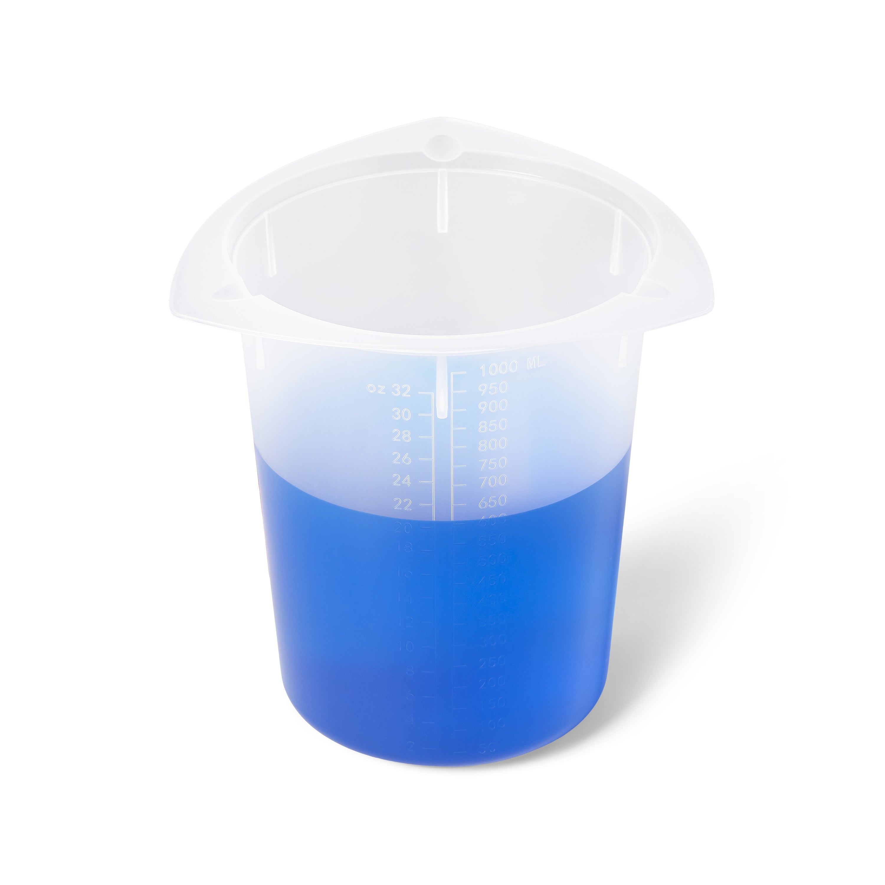 United Scientific® Tri-Corner Beakers, Polypropylene PP, 1000 mL, comes with 100