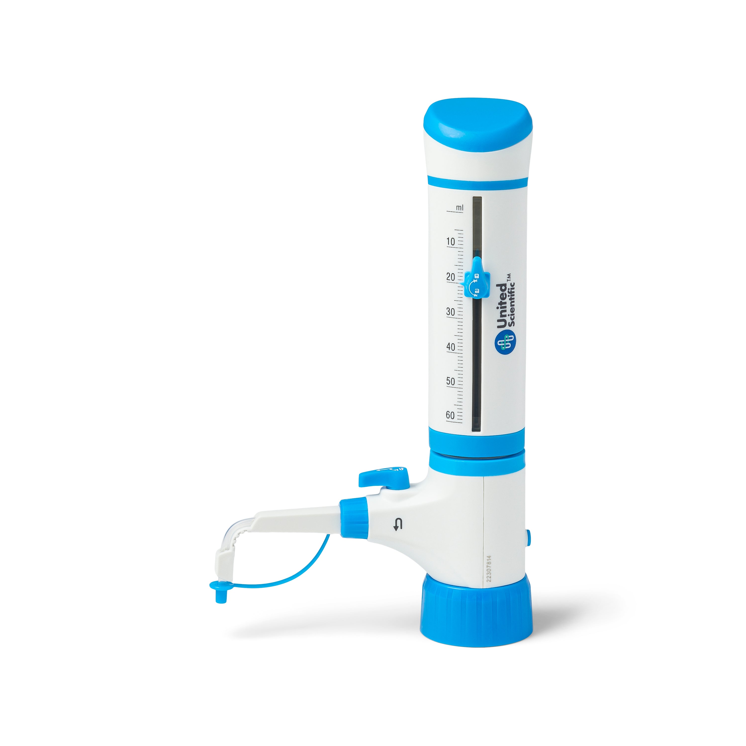 United Scientific® Bottle Top Dispenser, 5 - 60 mL, Jade
