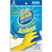 12323-26 Soft Scrub Large Latex Rubber Glove (2-Pack)