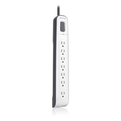 Belkin - BV107200-12 12 Ft 7 Outlets 2280 J Surge Suppressor - Black