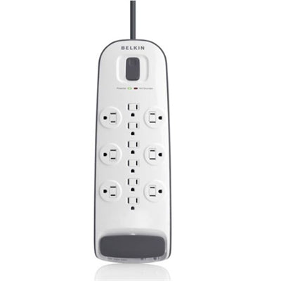 Belkin - 12-Outlet Surge Protector - White