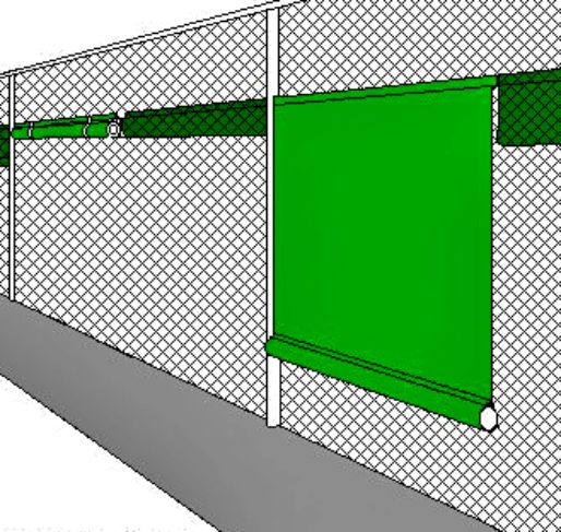 Aer-Flo Tuffy Ballasted Windscreen, 6'H x 5'W