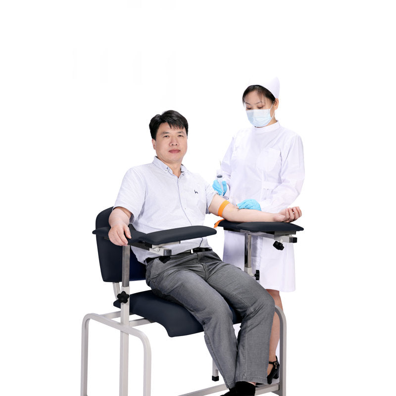 Bariatric Padded Blood Drawing Chair - Black