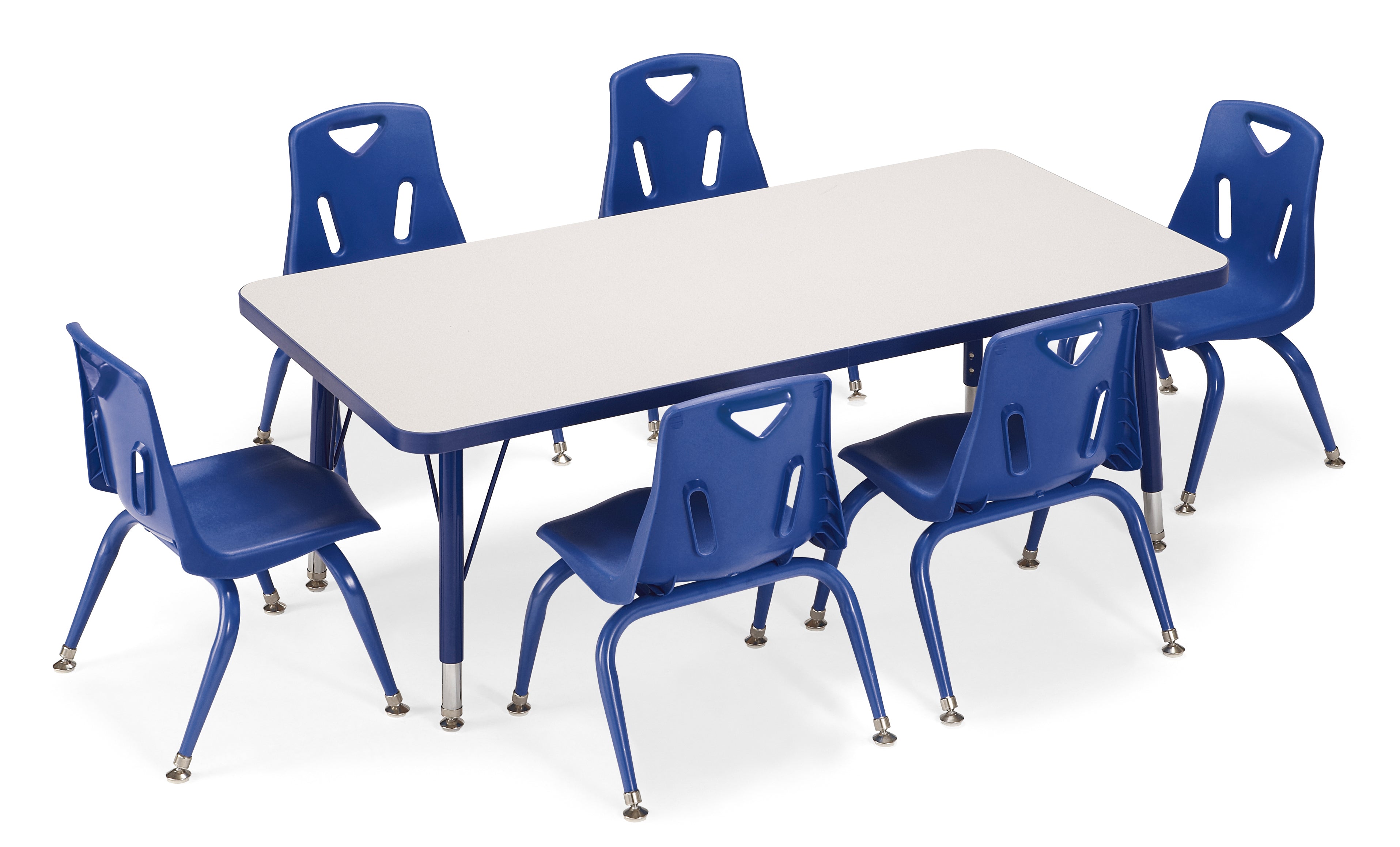 Berries® Stacking Chair with Powder-Coated Legs - 10" Ht - Blue