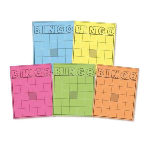 White Bingo Cards - 36 count cardstock 7.5"x8.75"