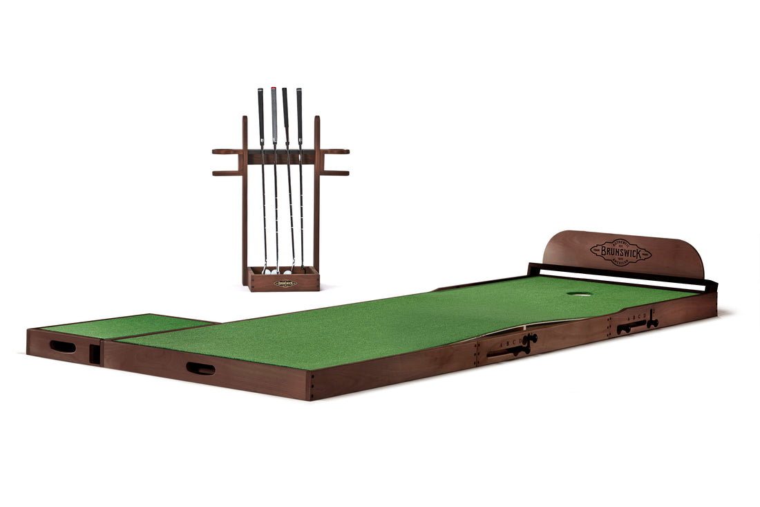 TOG-Maxwell 3' X 9' Espresso, Putting GreensTable - 107.6"L x 35.5"W x 4"H
