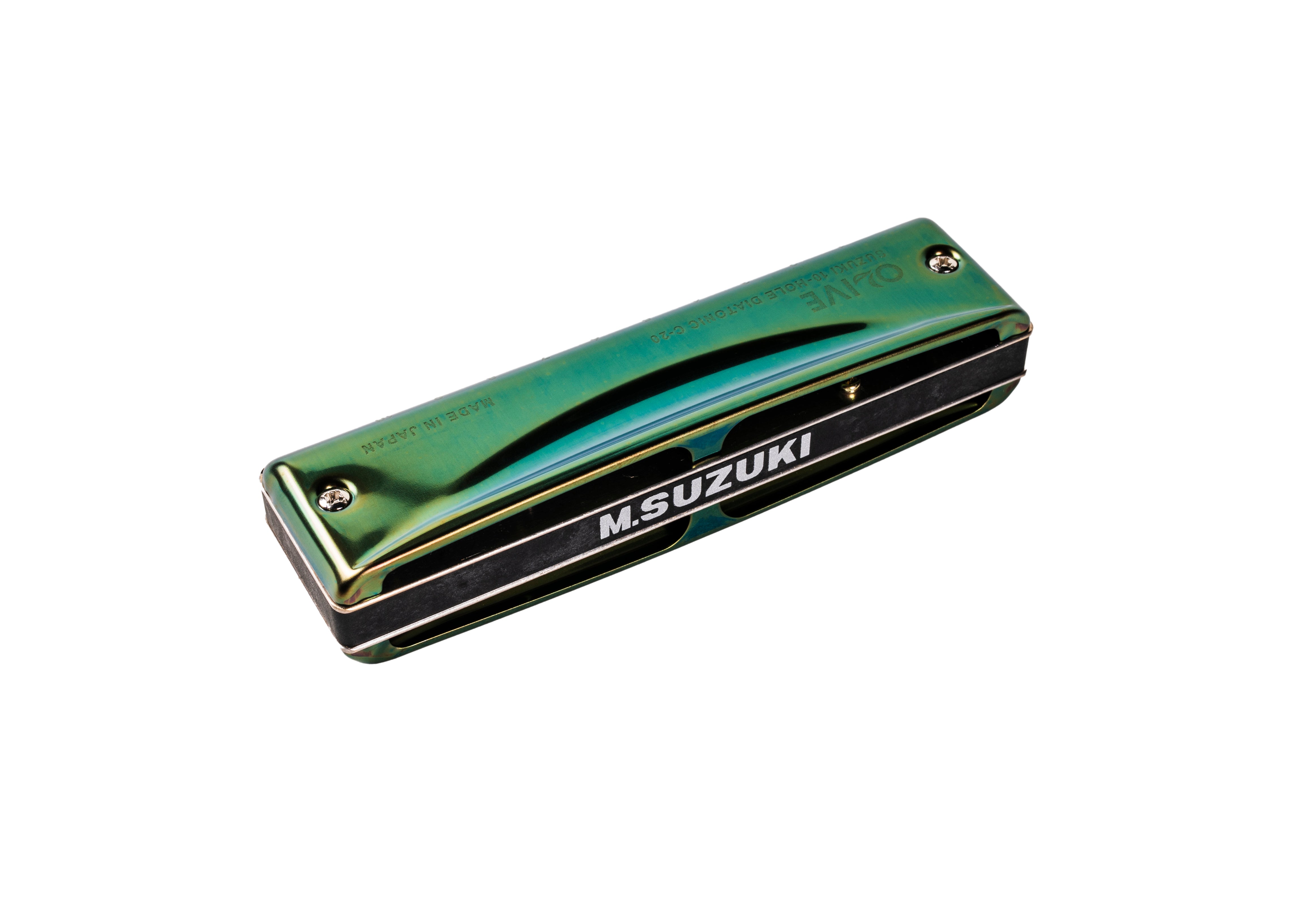 Suzuki C-20-F# Olive Harmonica Key of F#
