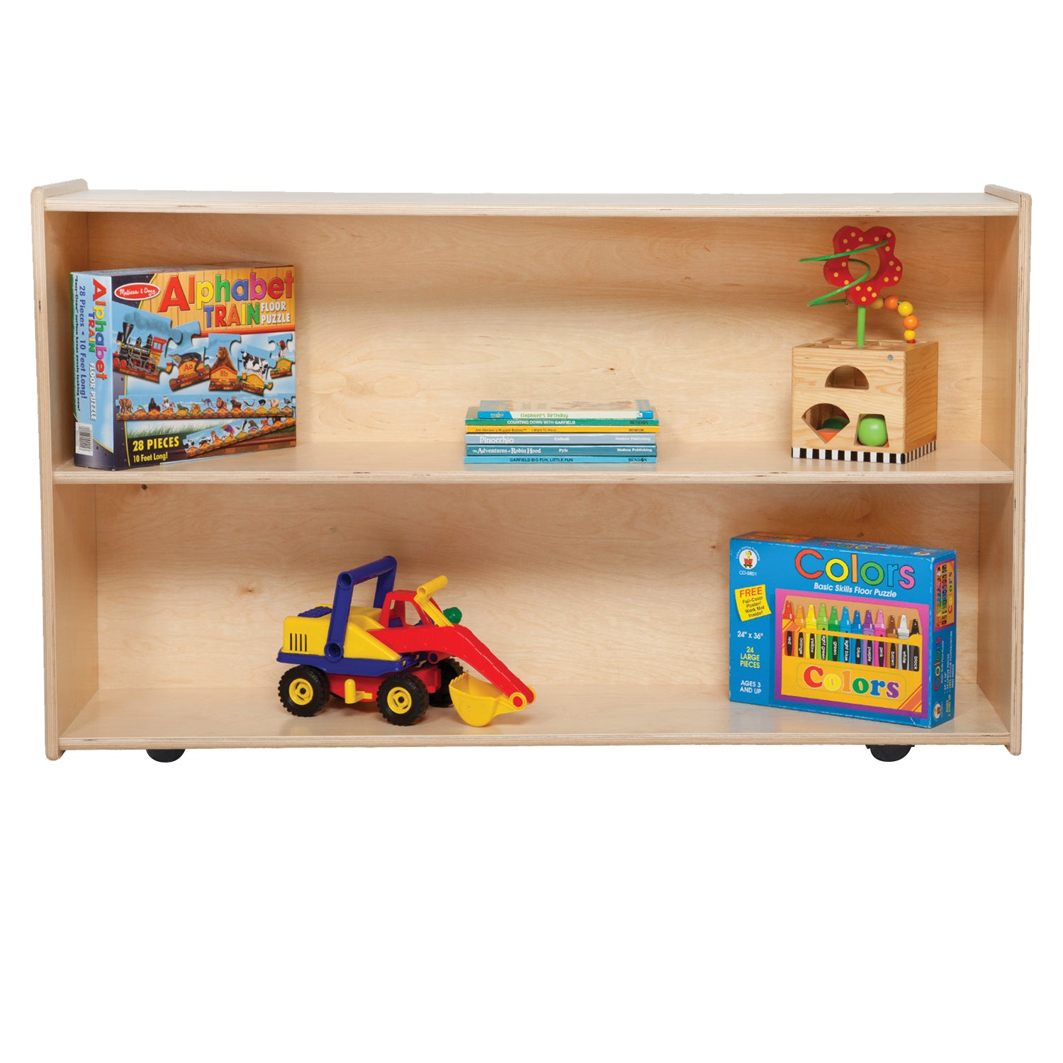 Contender Mobile Shelf Storage, 29-1/4"H -Assembled with Casters