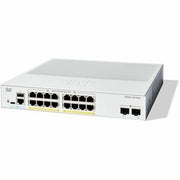 Cisco Consumer Products - Cisco Catalyst C1300-16P-2G Ethernet Switch - 16 Ports - Manageable - Gigabit Ethernet - 1000Base-X, 10/100/1000Base-T - Bla