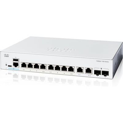 Cisco Consumer Products - Cisco Catalyst C1300-8T-E-2G Ethernet Switch - 10 Ports - Manageable - Gigabit Ethernet - 10/100/1000Base-T, 1000Base-X - Un