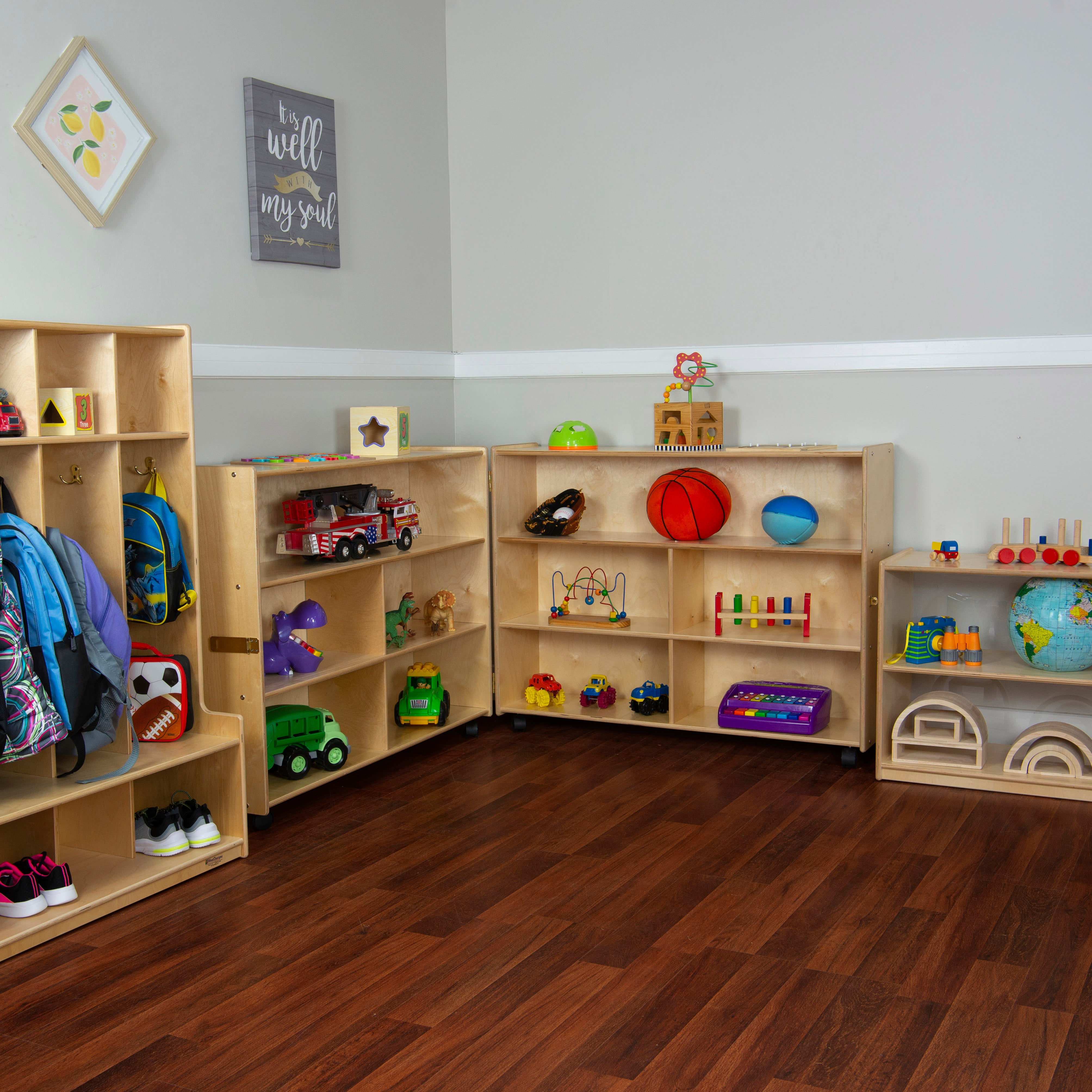 Contender Mobile Folding Versatile Storage Unit, 35-7/8"H - RTA