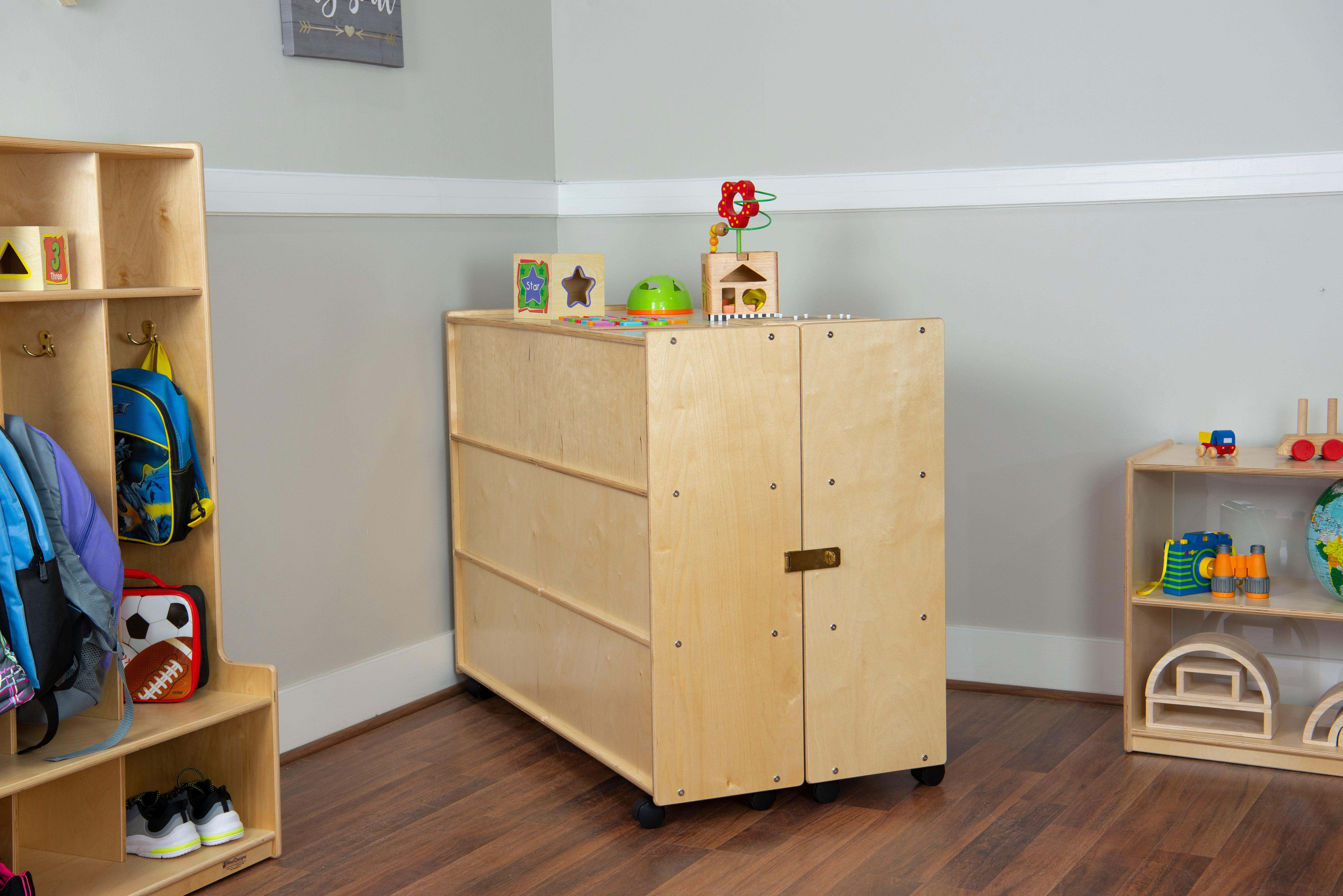 Contender Mobile Folding Versatile Storage Unit, 35-7/8"H - RTA