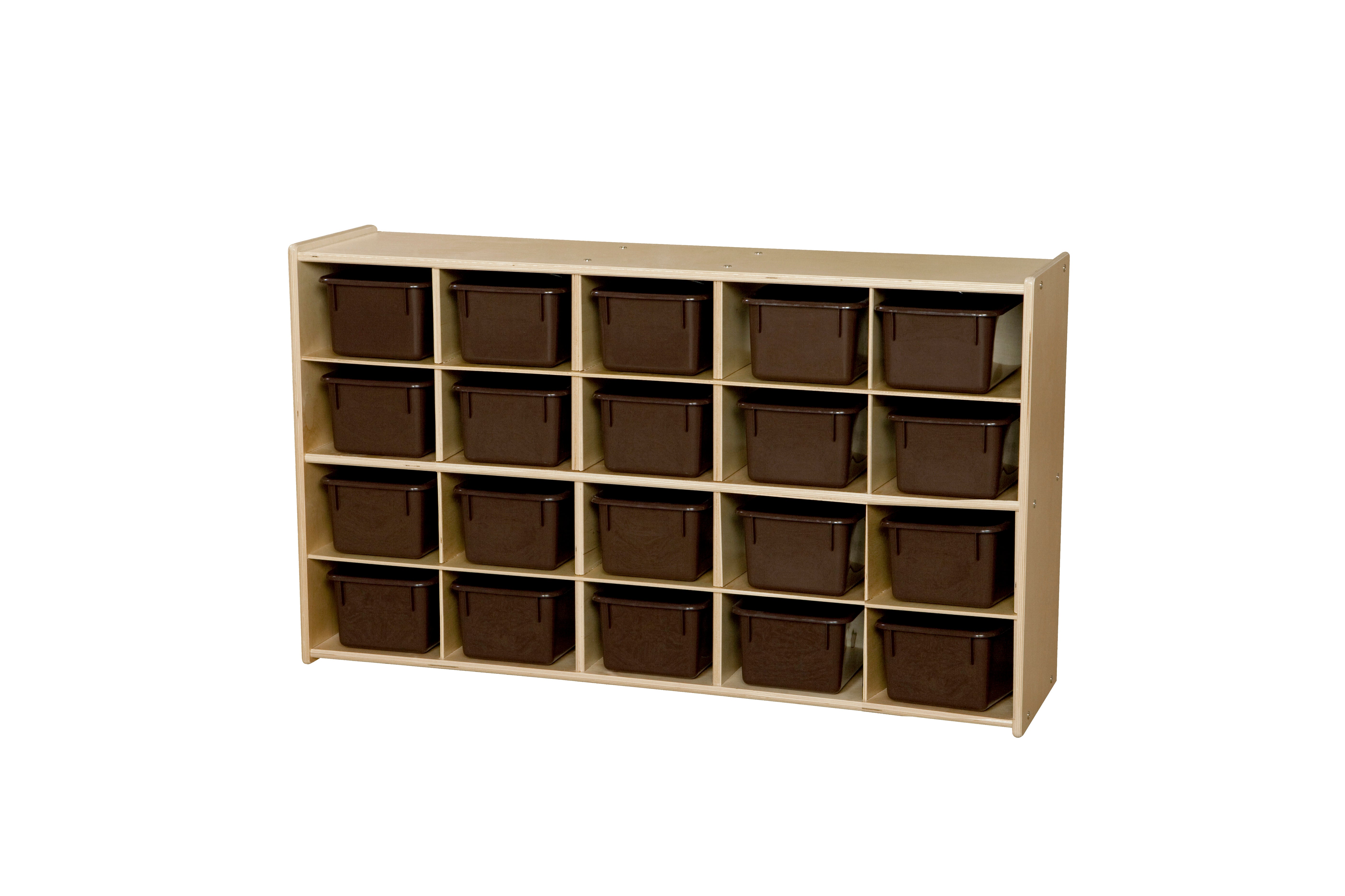 Contender 20 Tray Storage w/ Brown Trays - Assembled