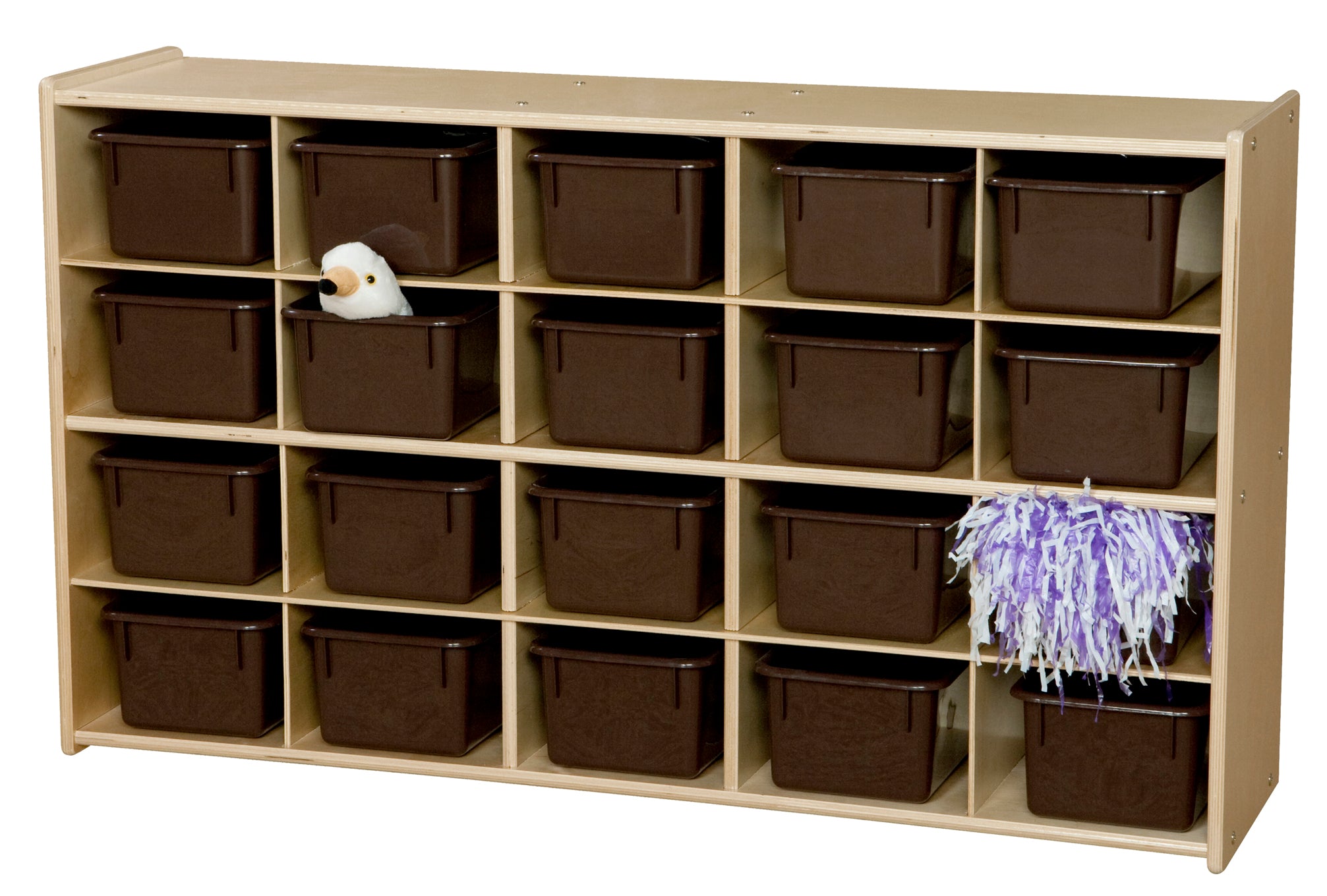 Contender 20 Tray Storage w/ Brown Trays - Assembled