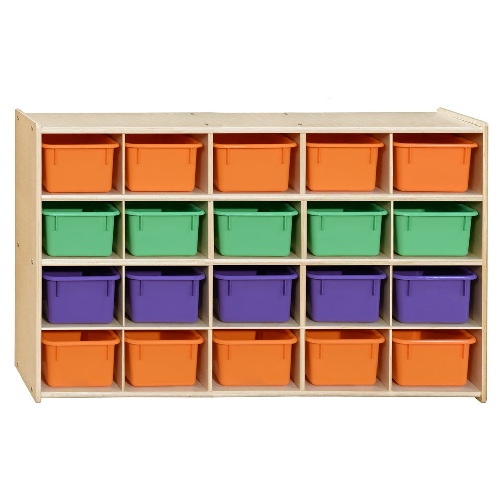 Contender 20 Tray Storage with Assorted Pastel Trays - RTA