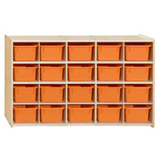 Contender 20 Tray Storage with Orange Trays - Assembled