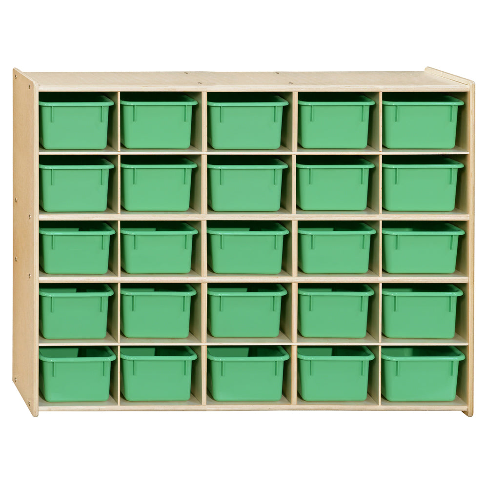 Contender 25 Tray Storage with Lime Green Trays - RTA