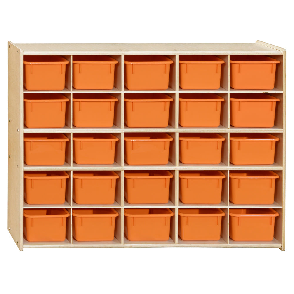 Contender 25 Tray Storage with Orange Trays - Assembled
