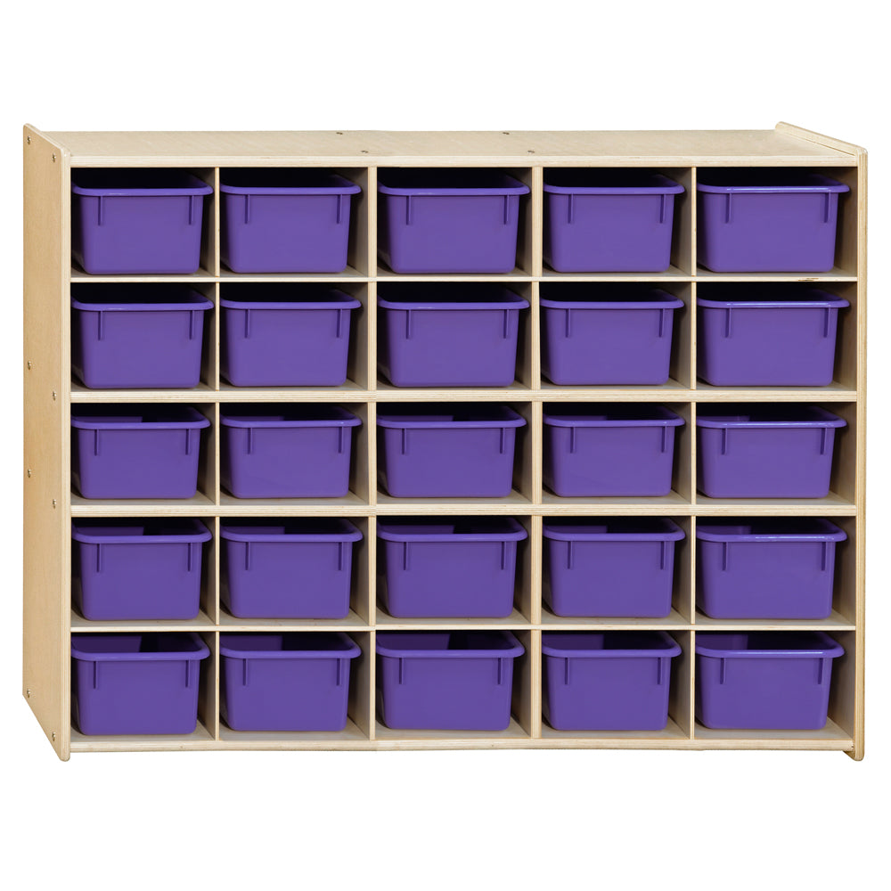 Contender 25 Tray Storage with Purple Trays - Assembled