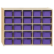Contender 25 Tray Storage with Purple Trays - Assembled