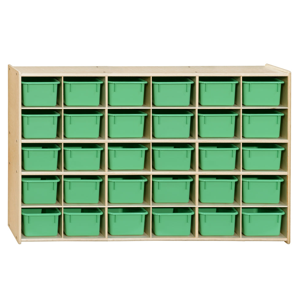 Contender 30 Tray Storage with Lime Green Trays - RTA