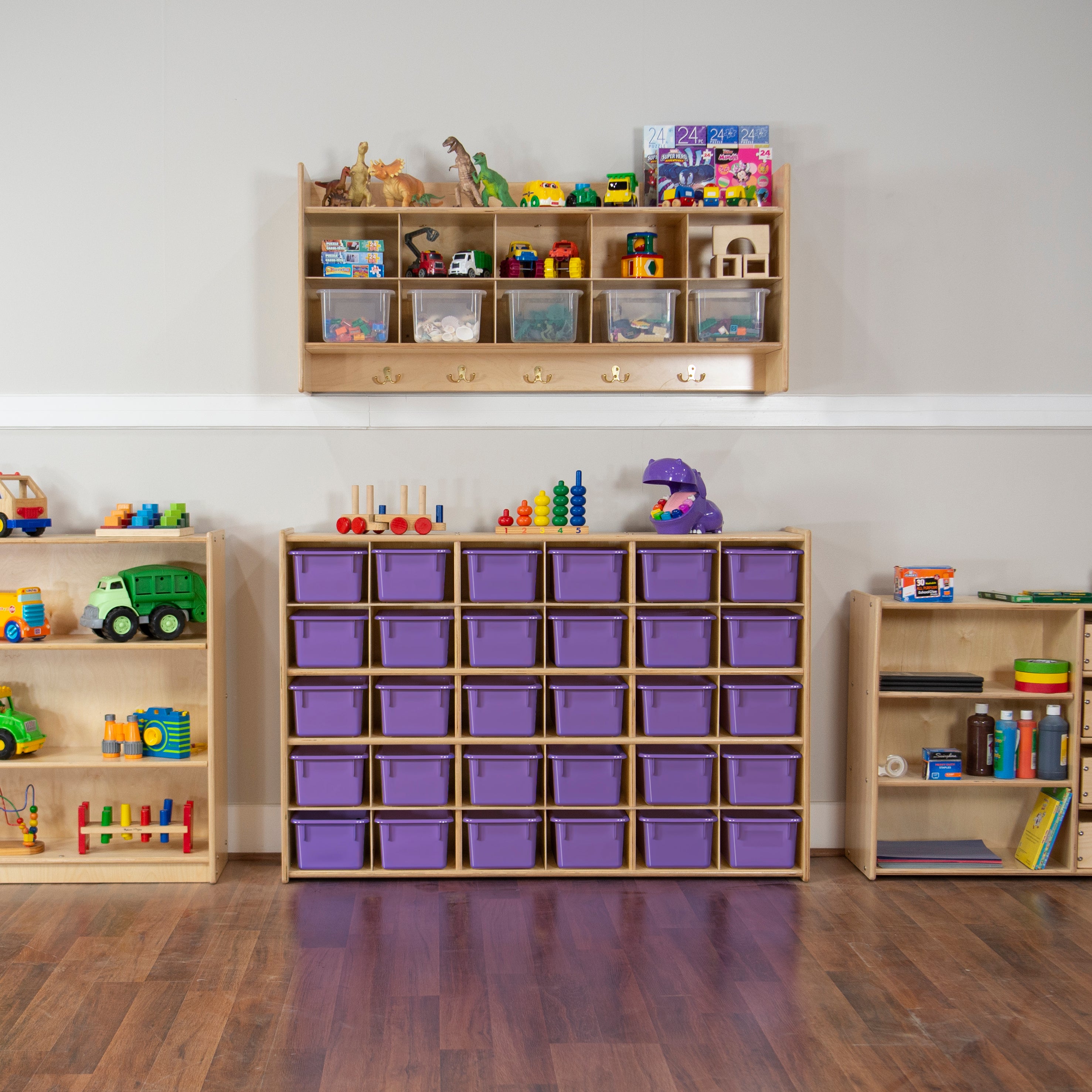 Contender 30 Tray Storage with Purple Trays - Assembled