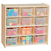 Contender 12-Cubby Storage Unit w/ Translucent Tubs - RTA