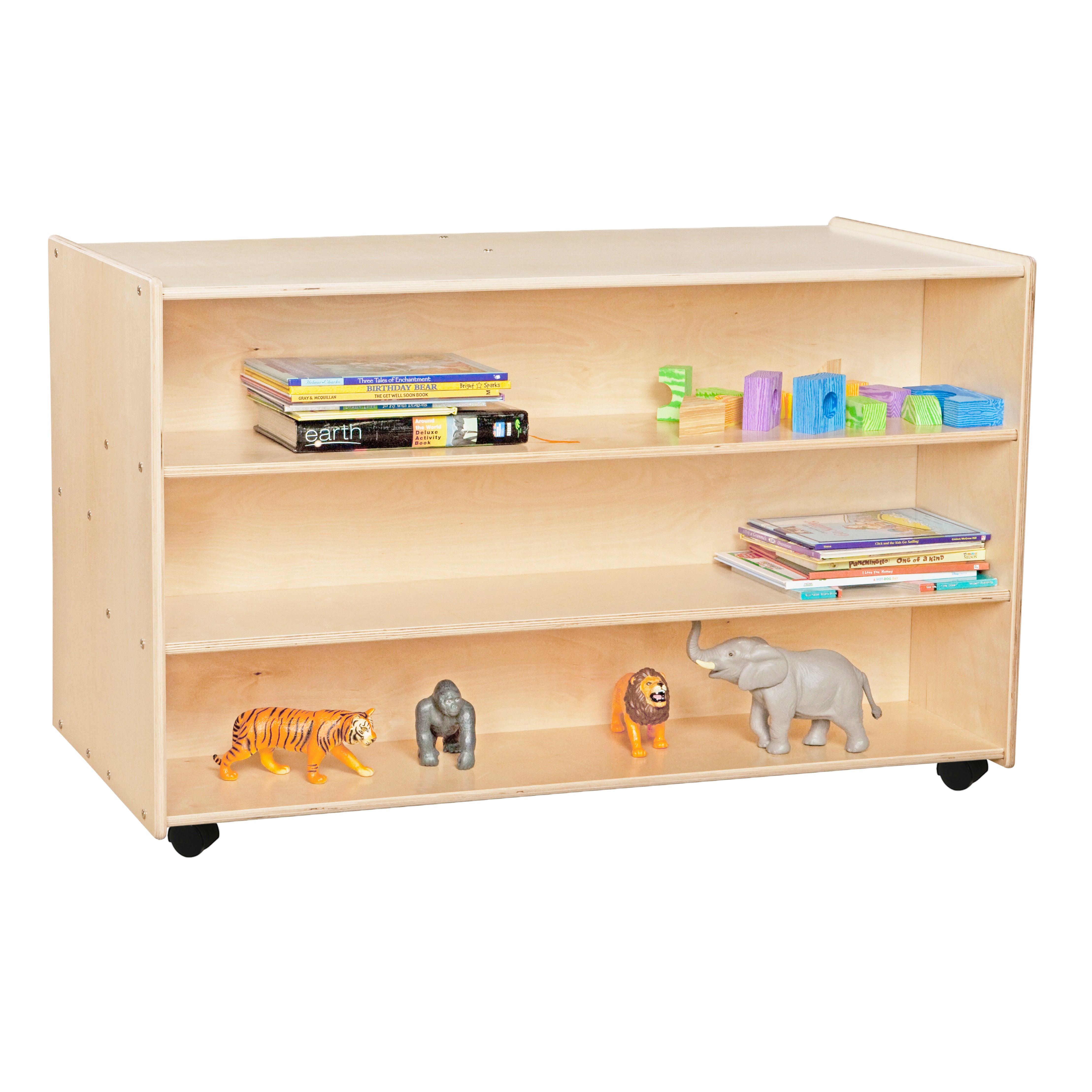 Contender Double Storage with (12) Brown Trays - Assembled