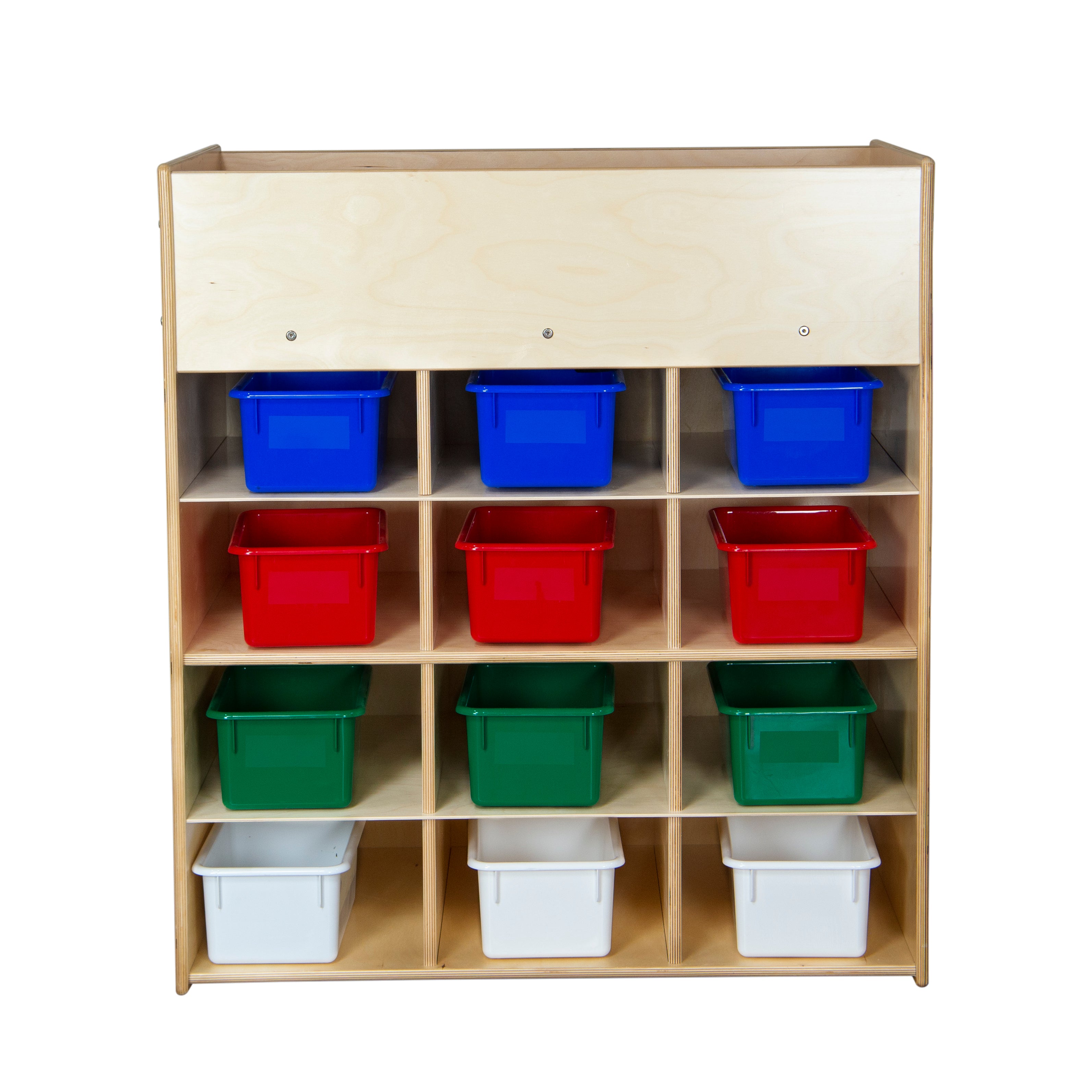 Contender Economy Diaper Changing Station with 12 Assorted Cubby Trays - RTA