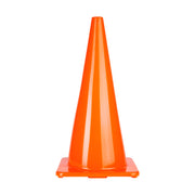 28 Inch High Visibility Flexible Vinyl Cone Orange