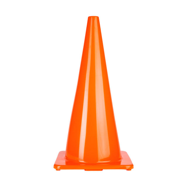 28 Inch High Visibility Flexible Vinyl Cone Orange