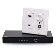 31011 HDMI HDBaseT Plus USB-C, 3.5mm & USB-B to Over Cat Extender Wall Plate Transmitter to Box Receiver - 4K 60Hz