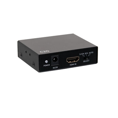 C2G HDMI Audio Extractor with TOSLINK, SPDIF and 3.5mm - 4K 60Hz - Audio Line Out - 1 X HDMI in - 1 X HDMI Out