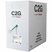 Cables to Go - C2G 1000FT CAT6 Solid UTP CMR Bulk Unshielded Ethernet Network Cable -  TAA - Green - C2G56035