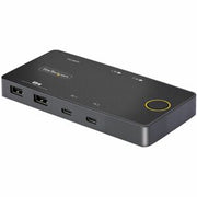 StarTech.com 2-Port USB-C KVM Switch Single-4K 60Hz HDMI Monitor Dual-100W Power Delivery Pass-through Ports Bus Powered USB Type-C/USB4/Thunderbolt 3