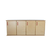 Contender Four-Section Stackable Lockers w/ Doors - RTA