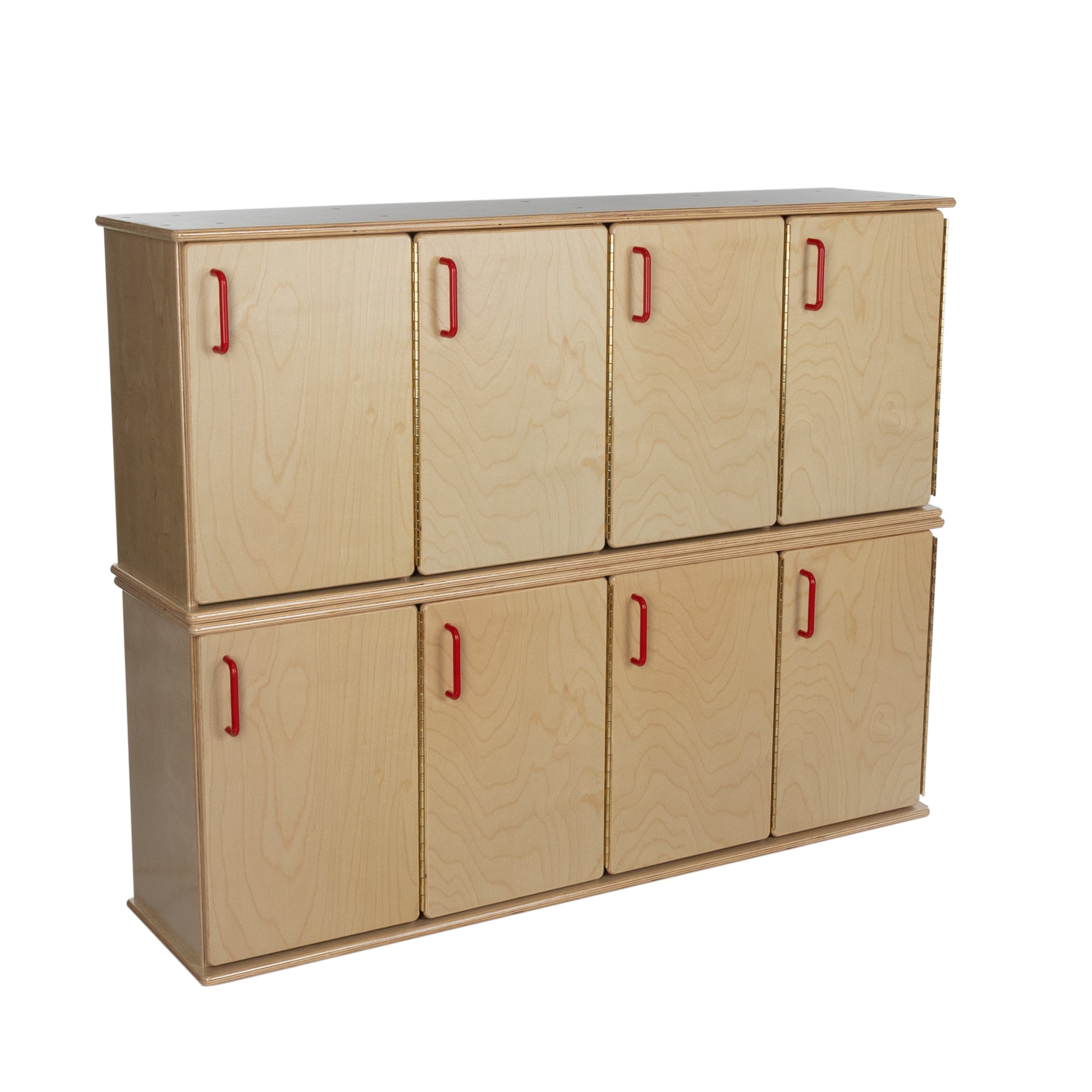 Contender Four-Section Stackable Lockers w/ Doors - RTA