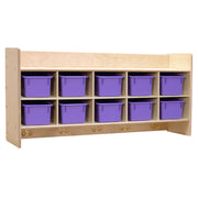 Contender Wall Hanging Storage with Purple Trays - RTA