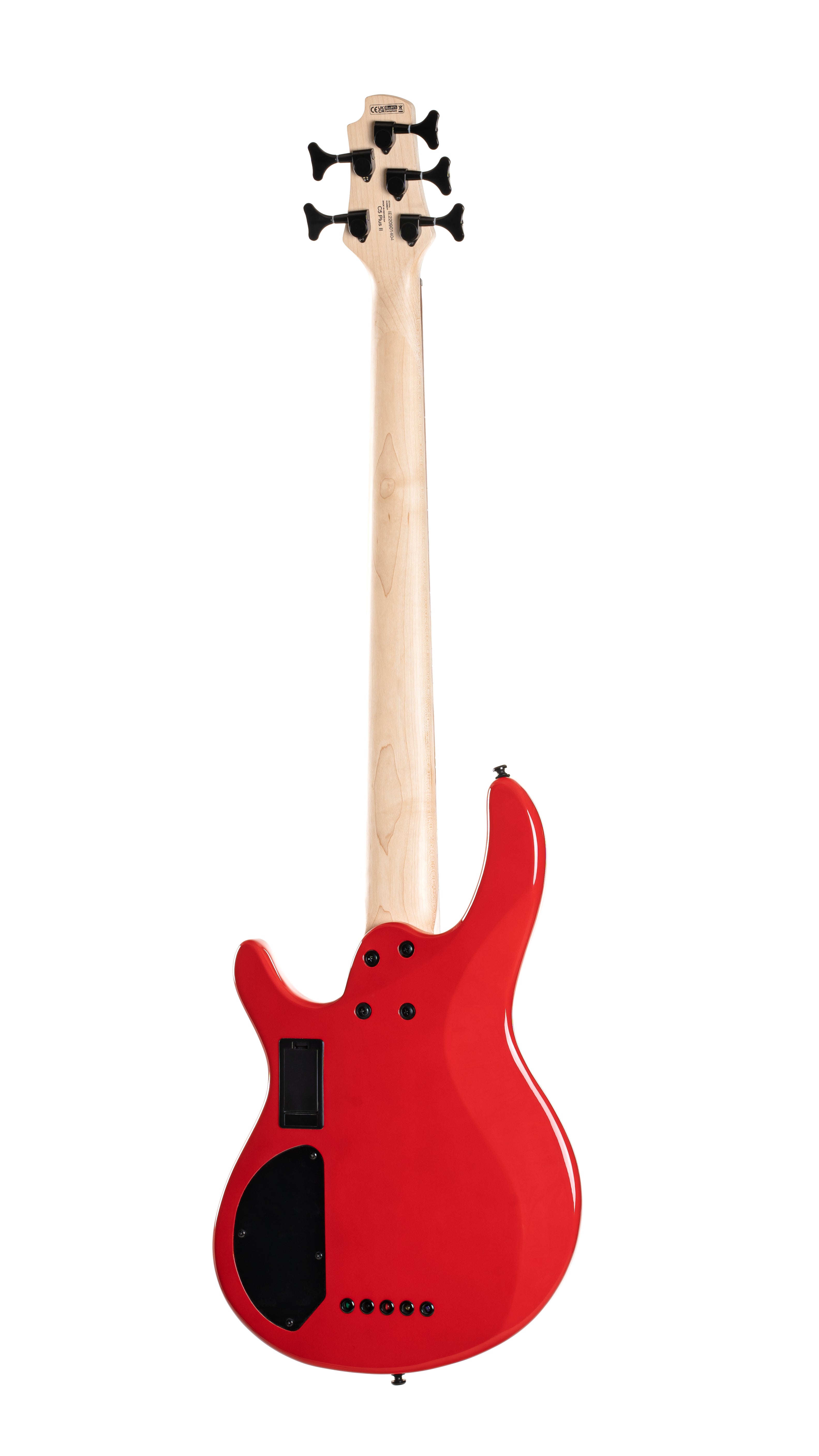 Cort C5DELUXECRD Artisan Series C5 Deluxe Bass Guitar (5 String). Candy Red