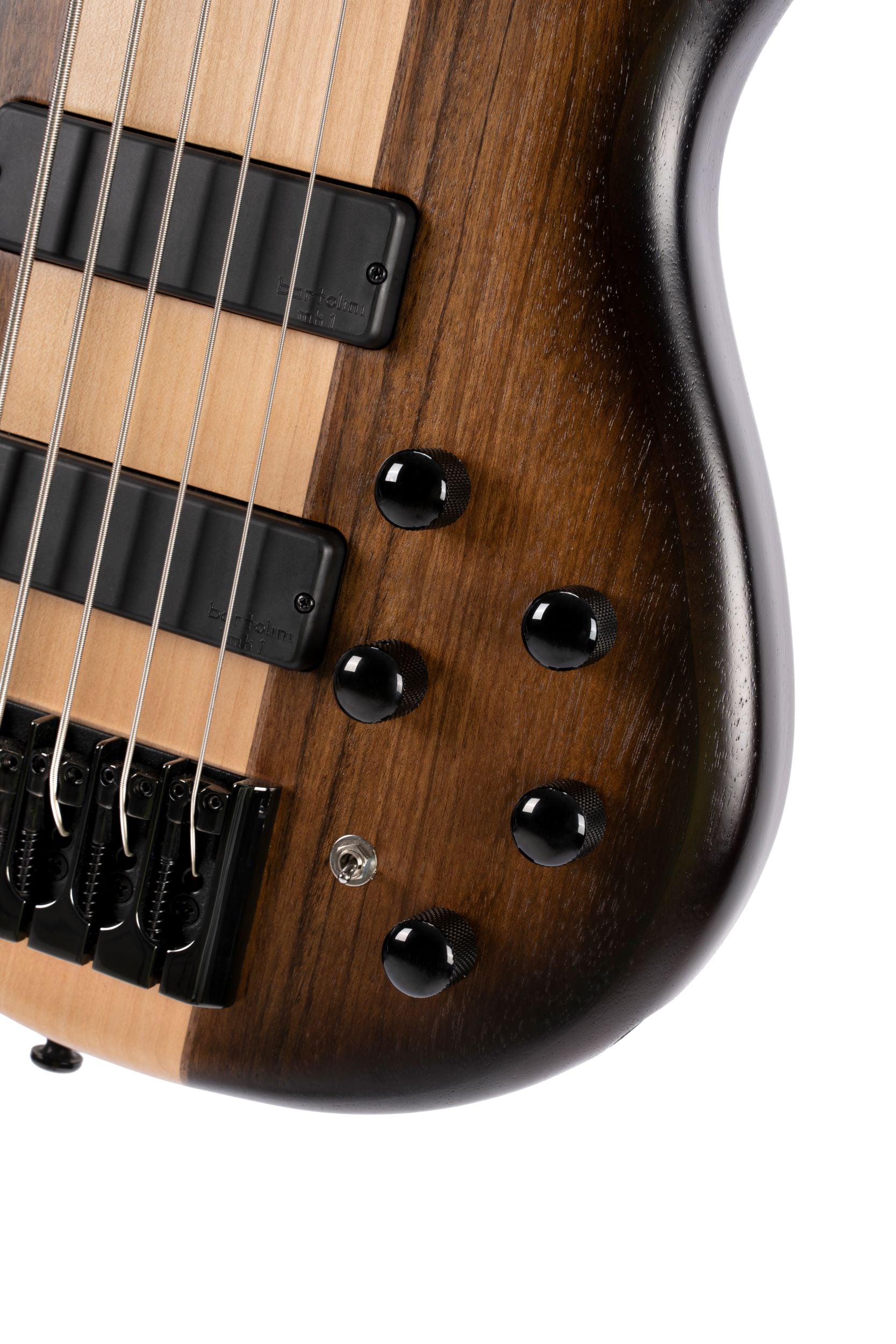 Cort C5PLUSOVMHABB Artisan Series C5 Plus OVMH 5 String Bass Guitar. Antique Brown Burst