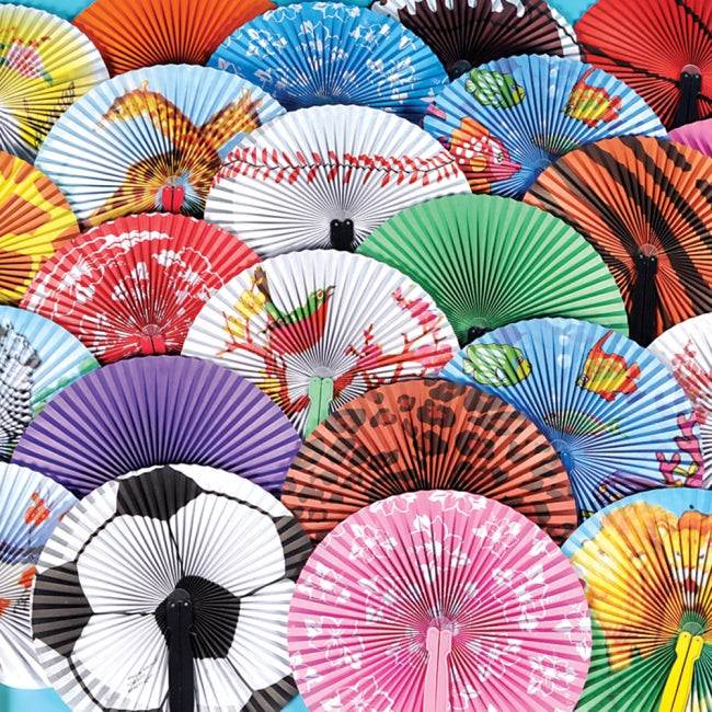10 Folding Fan Assortment