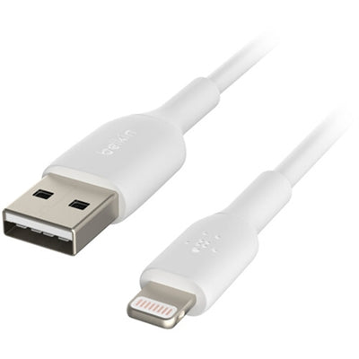Belkin - BOOST↑CHARGE USB-a to Lightning Cable 3.3ft - White