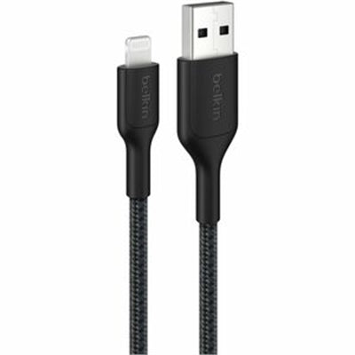 Belkin CAA020fq1MBK Braided PCR USB a to Lightning Cable 1M Black