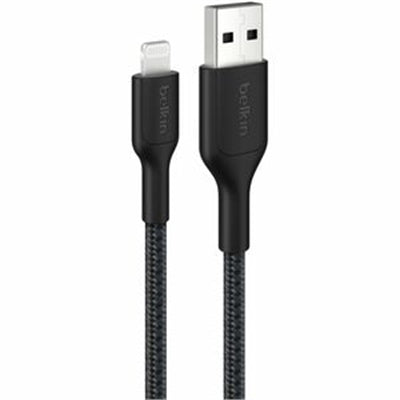 A - Ltg Cbl, Braided Pcr, 2M, Black