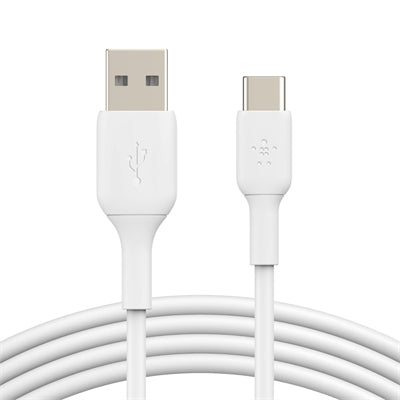 Belkin - BOOST↑CHARGE USB-C Cable 3.3ft, USB-C to USB-a Cable for iPhone 17 Series, Samsung, Pixel, iPad Pro, and More - White